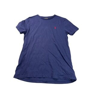 Polo Ralph Lauren Mens Custom Fit T-Shirt Blue Red Pony Logo Size M